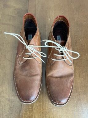 Steve Madden Tan Leather Chukka Boots Size 8.5